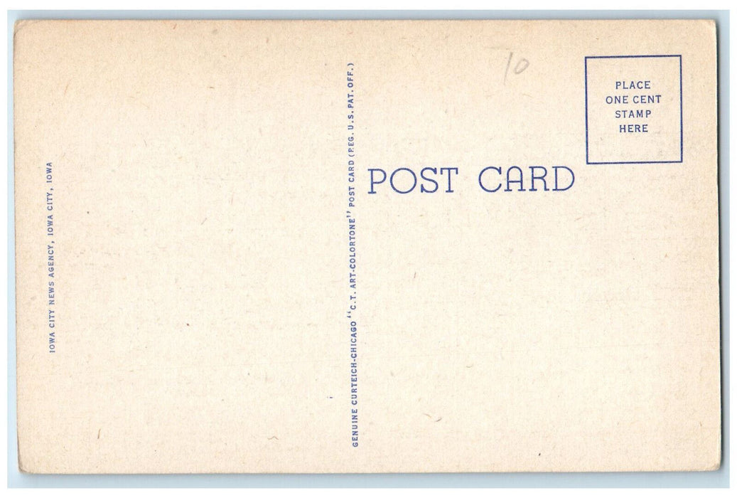 View Of Children's Hospital Building Panoramic View Iowa City IA Postcard