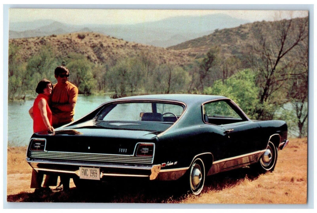 c1969 1969 Ford Galaxie 500 Sports Roof Ford Car Middleport New York NY Postcard