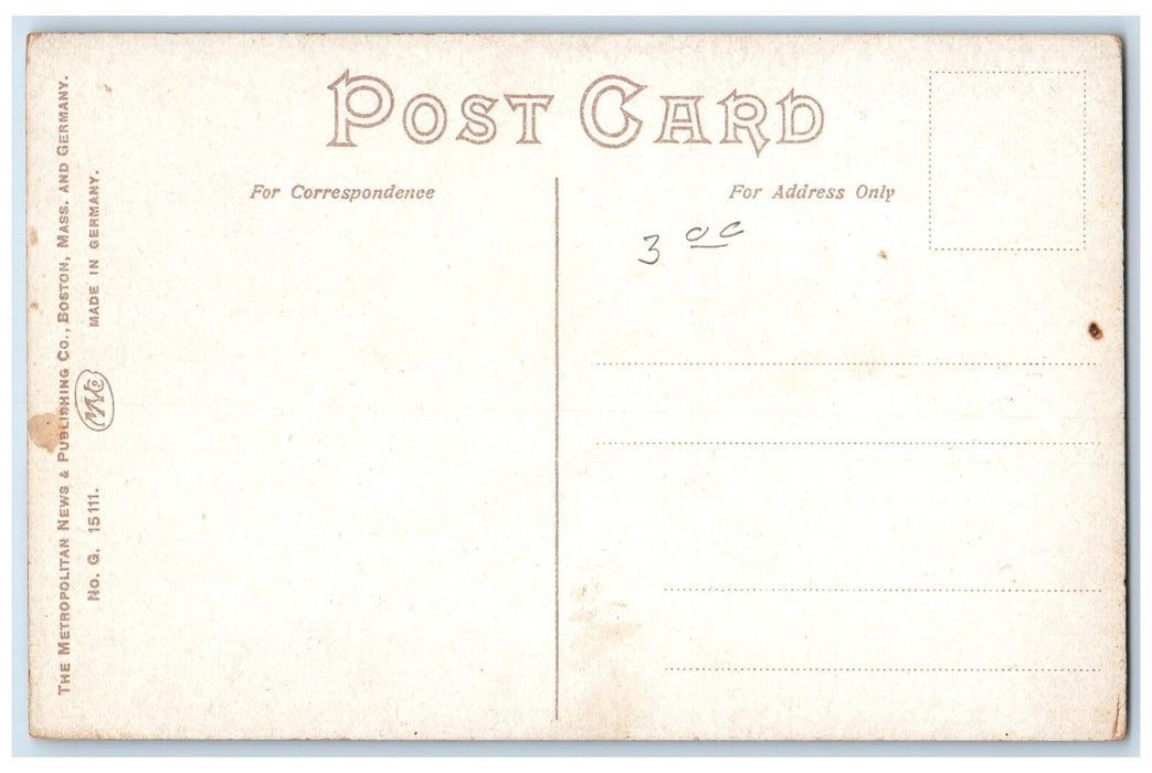 c1950 Ansonia High School Campus Building Dirt Road Street Ansonia CT Postcard