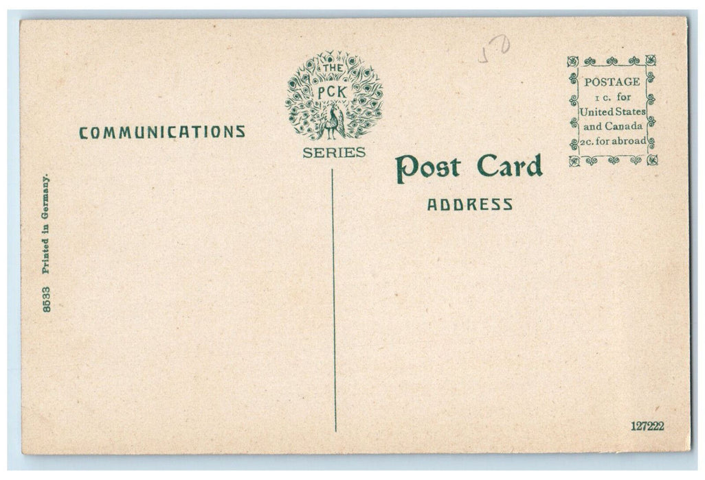 United States Post Office Exterior Scene Iowa City IA Antique Unposted Postcard