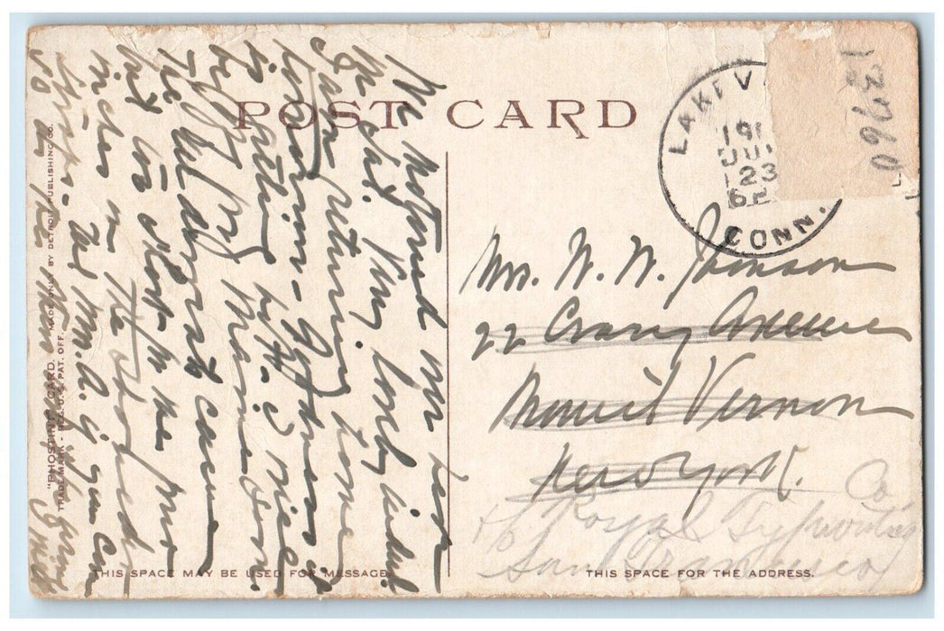 c1910's Tuckerman's Bridge Stockbridge Massachusetts MA Phostint Postcard