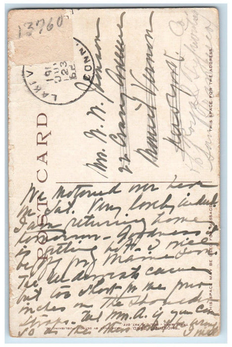 c1910's Tuckerman's Bridge Stockbridge Massachusetts MA Phostint Postcard