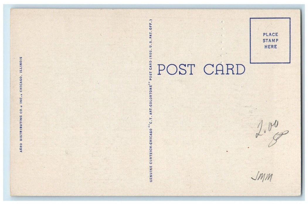 c1940 This City Stacks Up With The Best Chicago Illinois IL Vintage Postcard