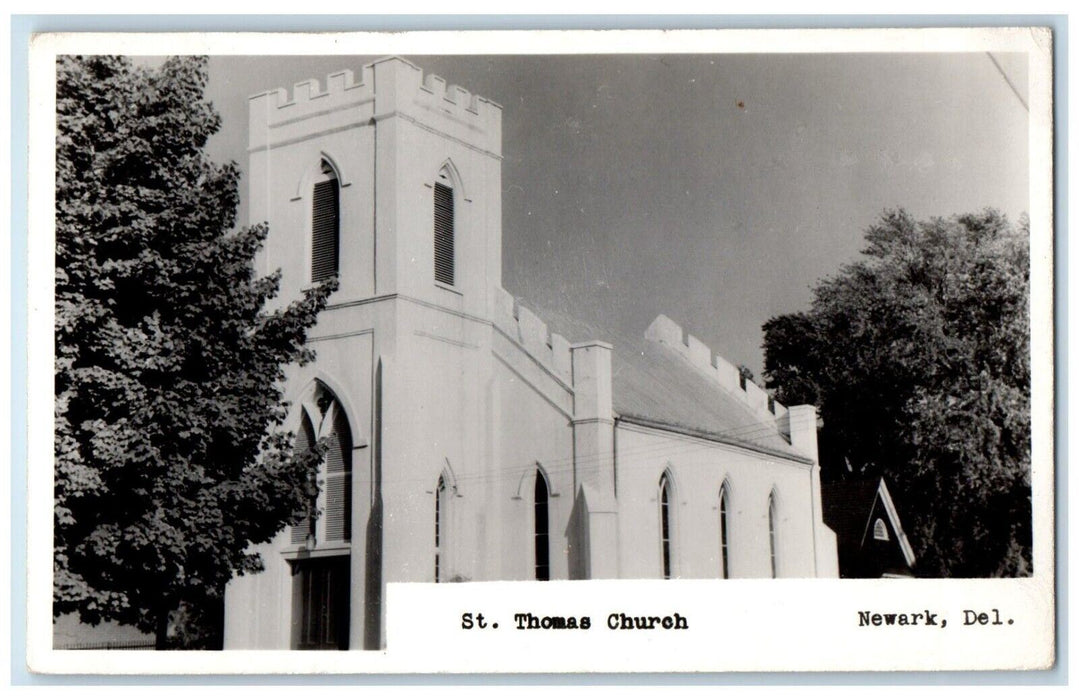 c1940's St. Thomas Church View Newark Delaware DE RPPC Photo Unposted Postcard