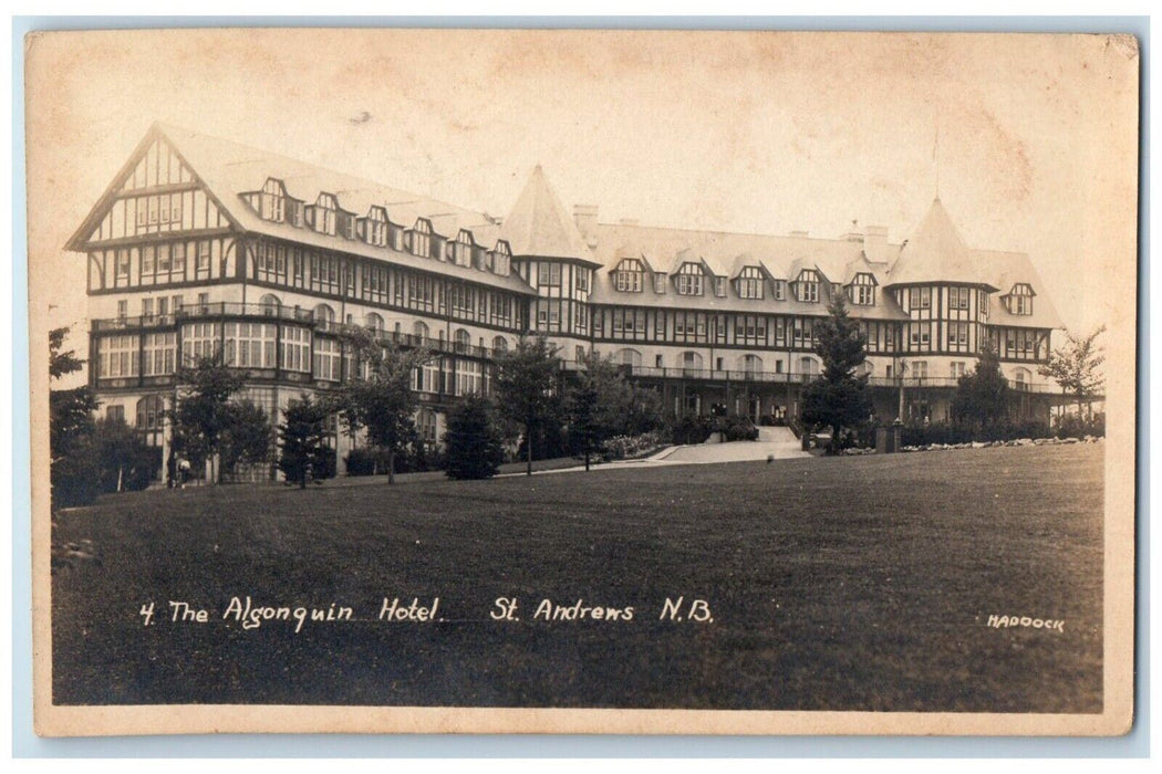 c1905 The Algonquin Hotel Haddock St. Andrews Canada RPPC Photo Postcard