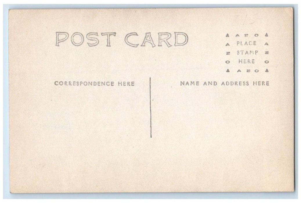 c1910's Public School Building Bureau County Providence IL RPPC Photo Postcard