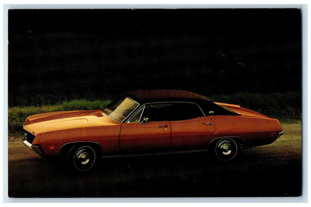 c1970 Torino Brougham 4-Door Hardtop Ford Midtown Motors Dealership PA Postcard