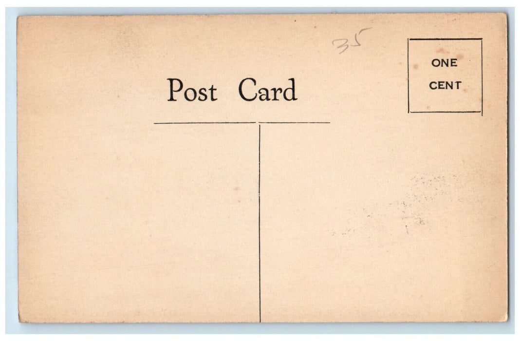 Henry County Court House Front View Mt. Pleasant Iowa IA Antique Postcard