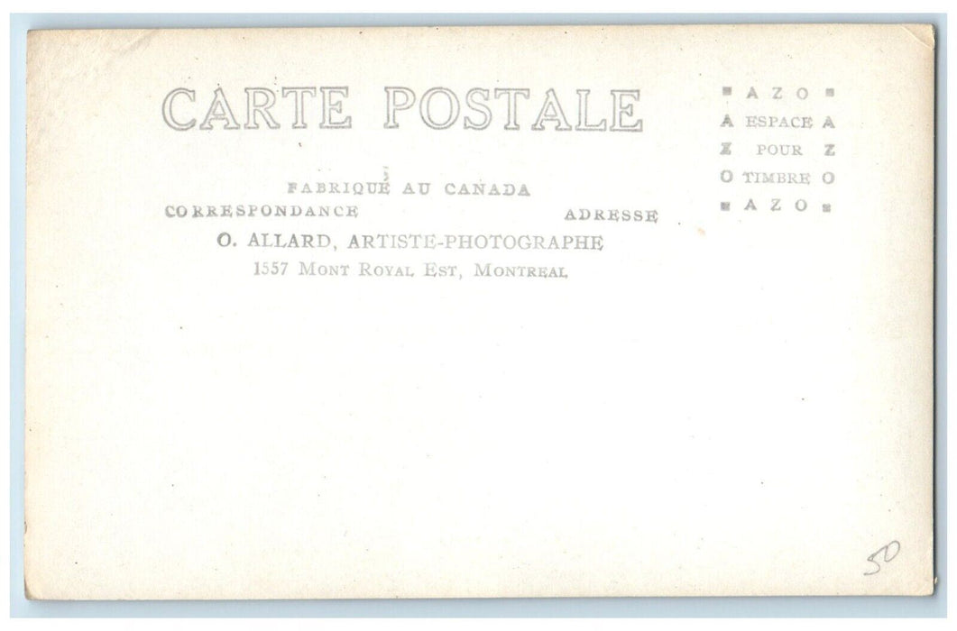 c1930's Poultry Lower Court Yard La Trappe Quebec Canada RPPC Photo Postcard
