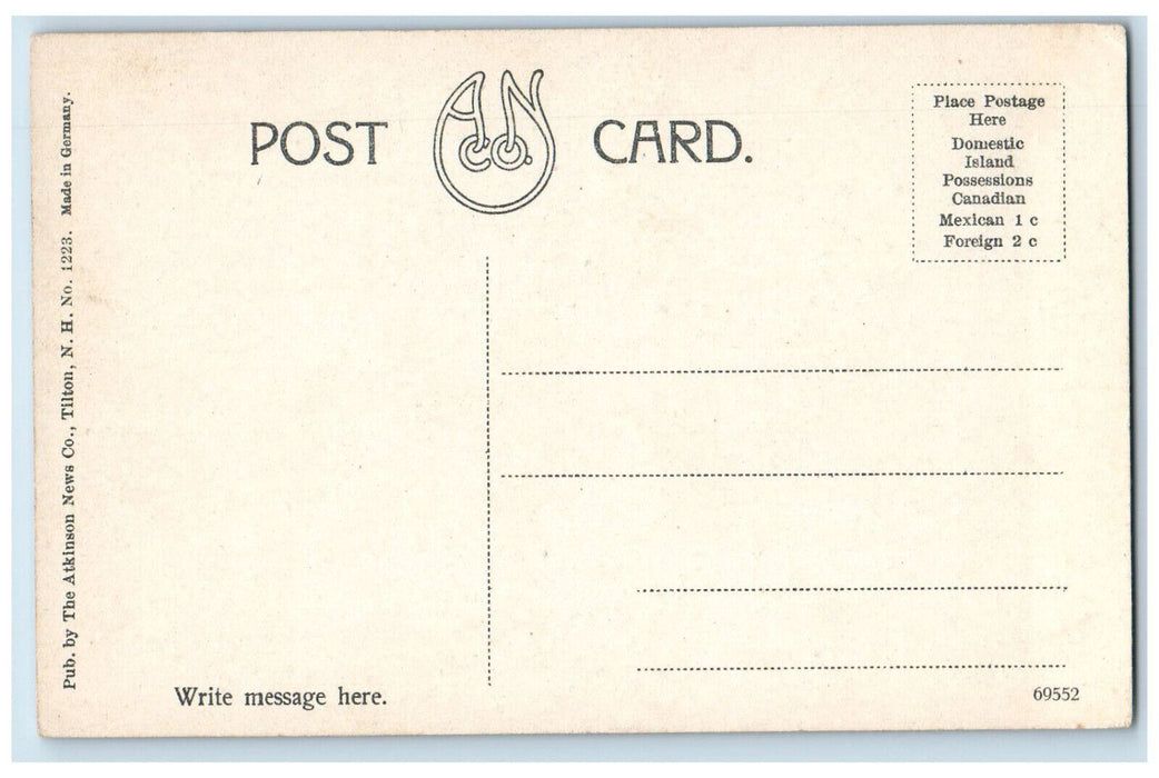 1935 Mountain View Entrance to Dixville Notch New Hampshire NH Postcard