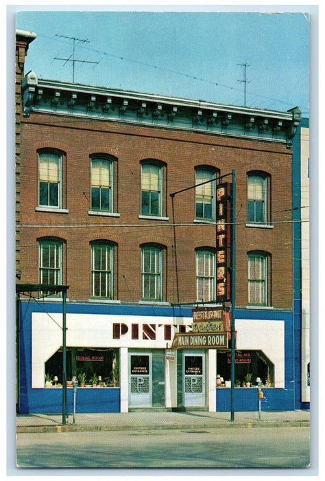 c1960 Pinter's Restaurant Cocktail Bar Road Buffalo Westfield New York Postcard
