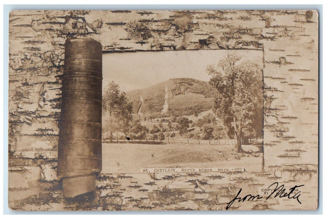 1908 View Of Mt. Greylock North Adams Massachusetts MA RPPC Photo Postcard