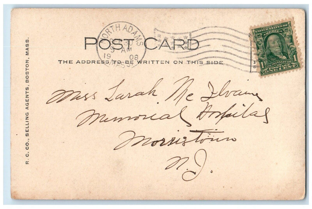 1908 View Of Mt. Greylock North Adams Massachusetts MA RPPC Photo Postcard