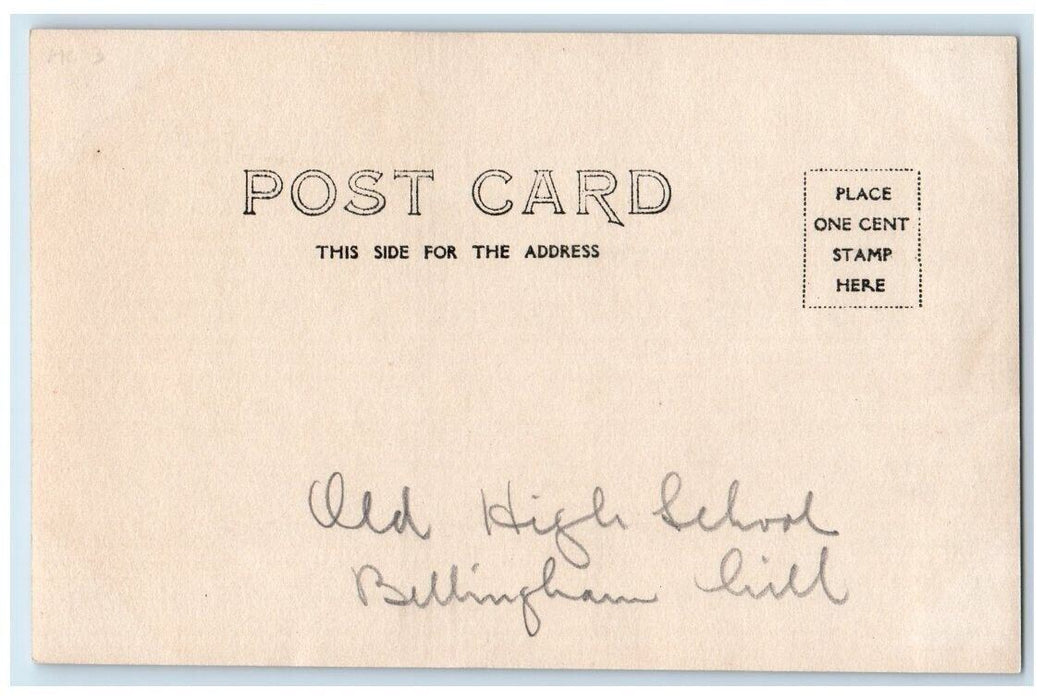 1908 Fire Disaster High School Billingham Hill Chelsea MA RPPC Photo Postcard