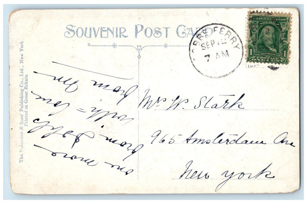 1909 A.C. Field's Residence Exterior Building Dobbs Ferry New York NY Postcard