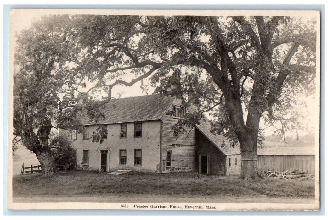 c1910's Peaslee Garrison House Haverhill Massachusetts MA RPPC Photo Postcard
