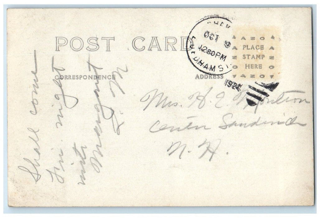 c1910's Old Fairbanks House Dedham Massachusetts MA Antique RPPC Photo Postcard