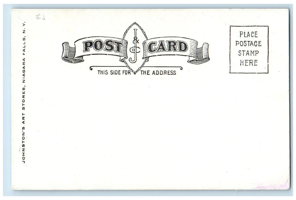 c1905 Fishing in Highland Stream Muskoka Lake District Ontario Canada Postcard