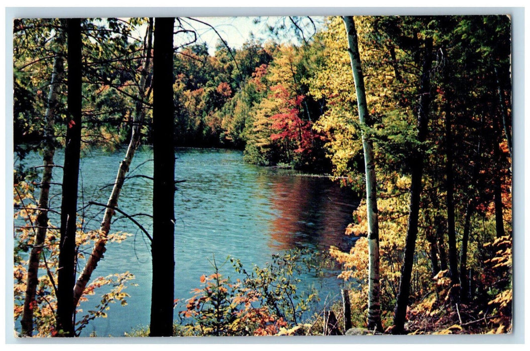 c1950's Greetings from Temagami Ontario Canada Vintage Posted Postcard