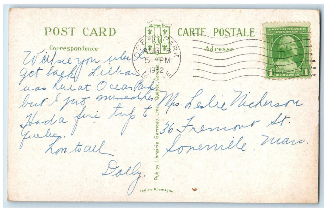 1932 New Building Quebec Canada Price Bros Co. LTD Nouvel Edifice Postcard