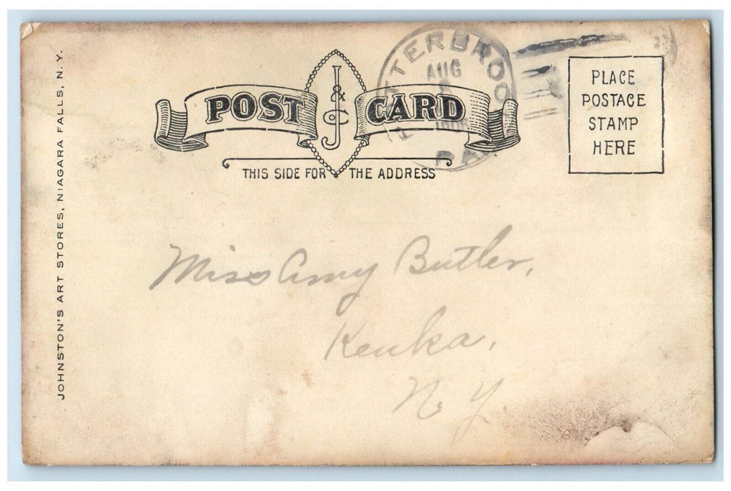 1906 Goat River Canon From Below Elko BC Canadian Pacific Railway Postcard