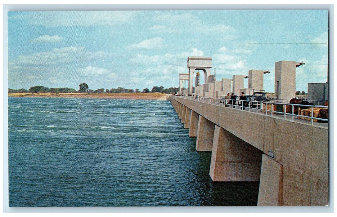 c1950's Iroquois Control Dam at Iroquois Canada Vintage Unposted Postcard