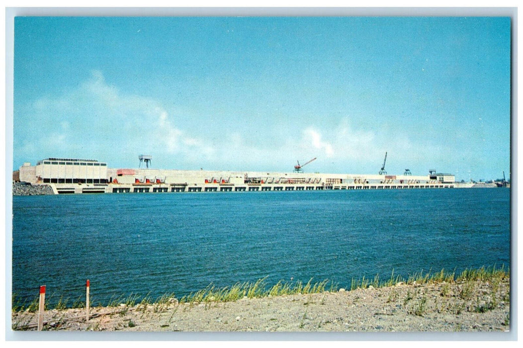 c1950's Robert H Saunders Generating Dam Canada Vintage Unposted Postcard