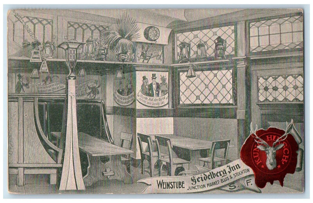 1912 Bar Restaurant Panama Pacific Exposition San Francisco CA Antique Postcard
