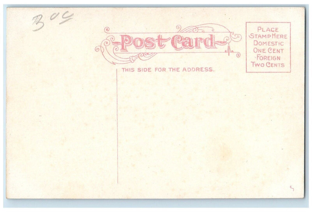 c1910 Douglas West From 15th Buildings Streetcar Omaha Nebraska Vintage Postcard