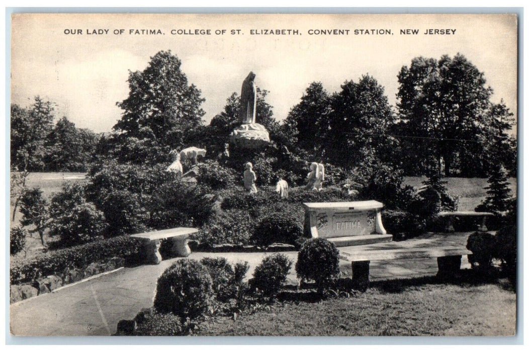 c1940 Our Lady Fatima College St Elizabeth Convent Station New Jersey Postcard
