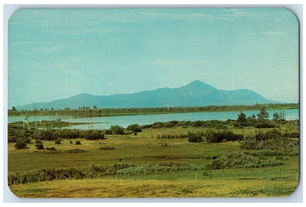 c1950 The Sleeping Ute Mountain Lake View San Juan Basin Colorado CO Postcard