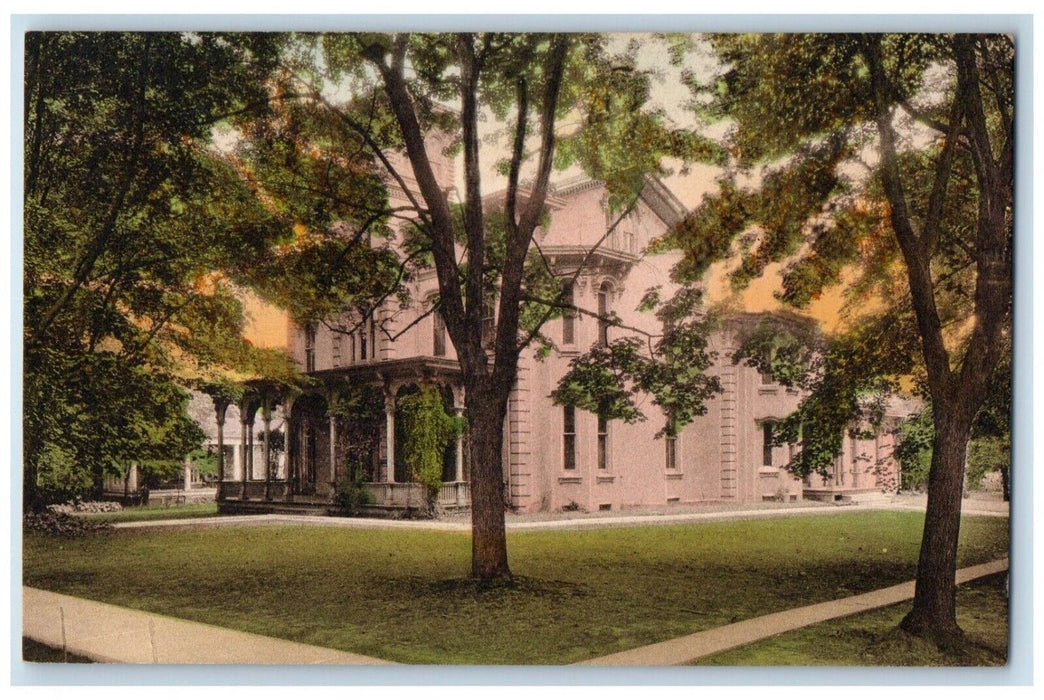 c1940 Theta Upsilon Omega Fraternity Bucknell University Lewsiburg PA Postcard
