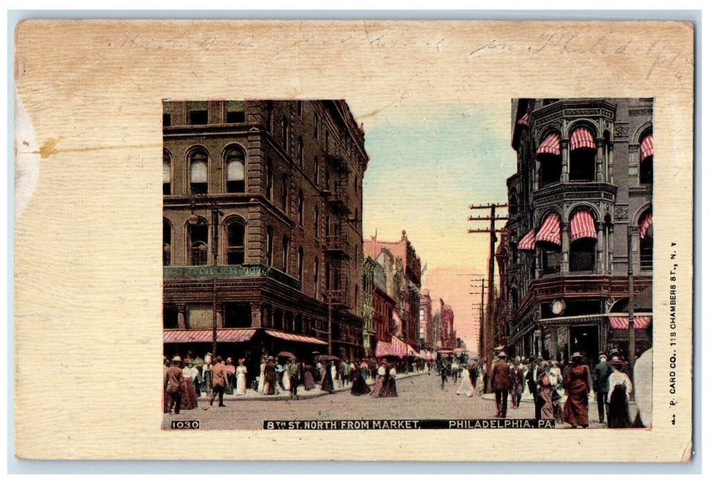 1898 8th St. North From Market Philadelphia Pennsylvania Act Congress Postcard