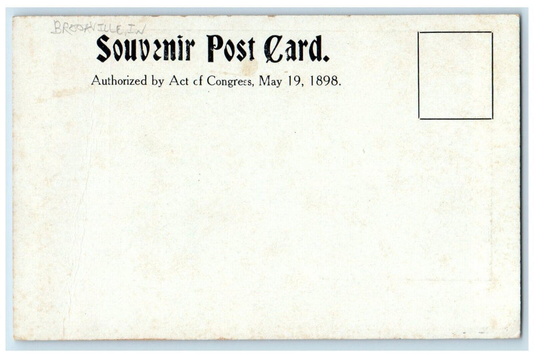 1898 Dr. Emery House Home Mrs. M.A. Coleman Brookville Indiana PMC Postcard