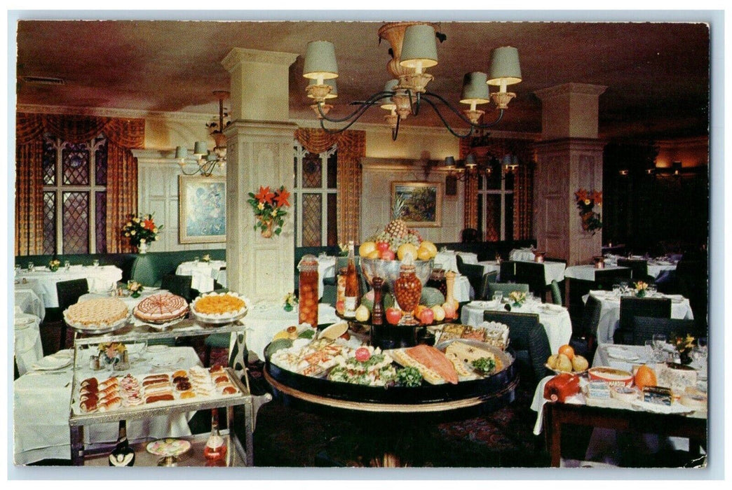 c1960 Laurent Restaurant Interior East 56th St. New York City New York Postcard