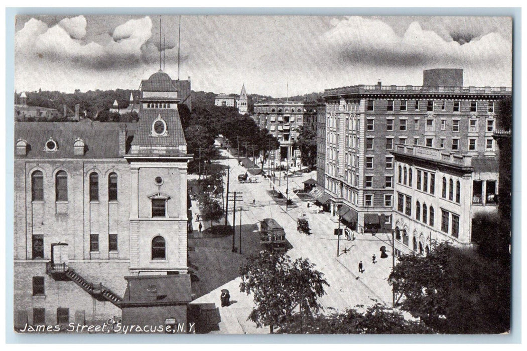 1910 James Street Syracuse New York NY Posted American Publicity Co Postcard