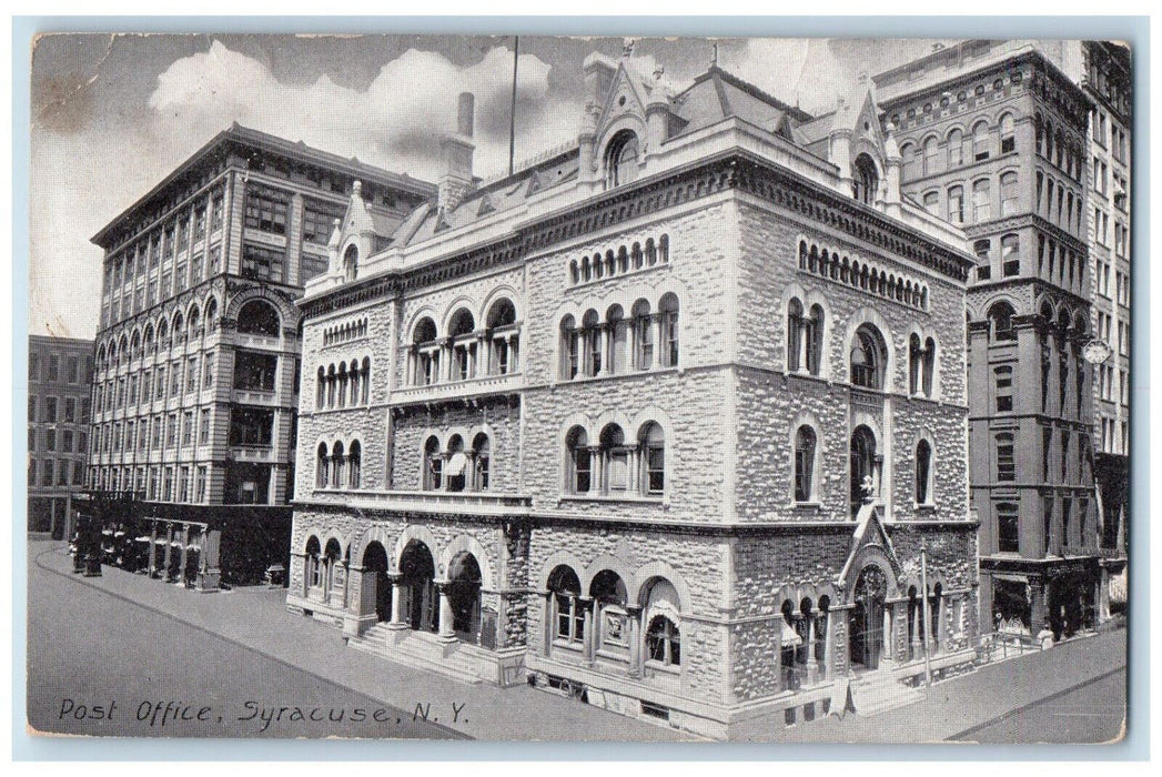 1909 Post Office Syracuse New York NY Jordan NY American Publicity Co Postcard