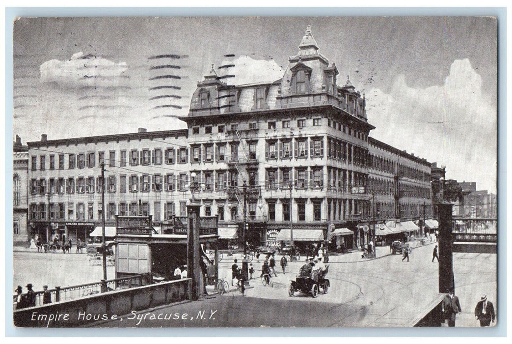 1909 Empire House Syracuse New York NY Posted American Publicity Co Postcard