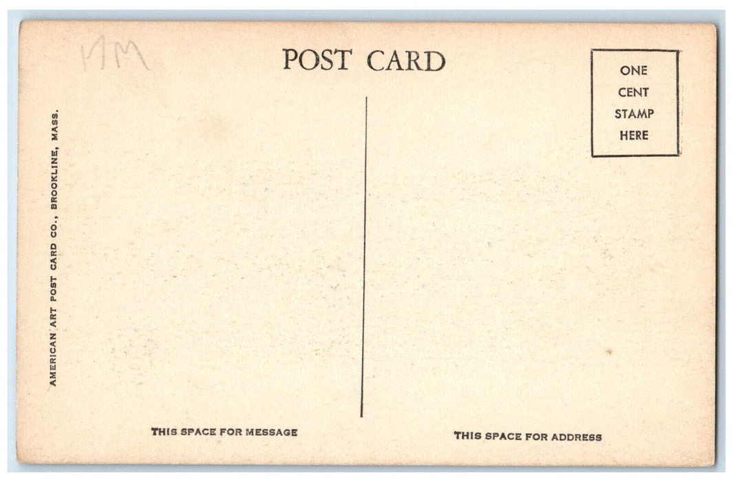 c1940's Salem Hospital Salem Massachusetts MA American Art Postcard Co. Postcard