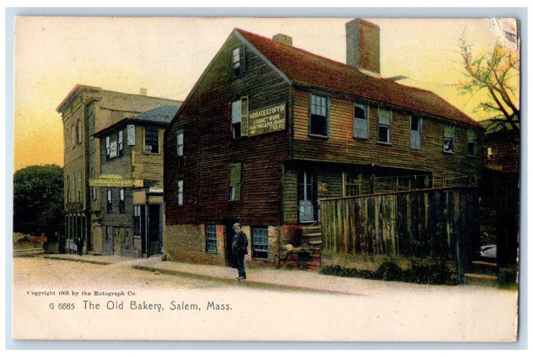 c1905 The Old Bakery Salem Massachusetts MA Unposted Antique Postcard