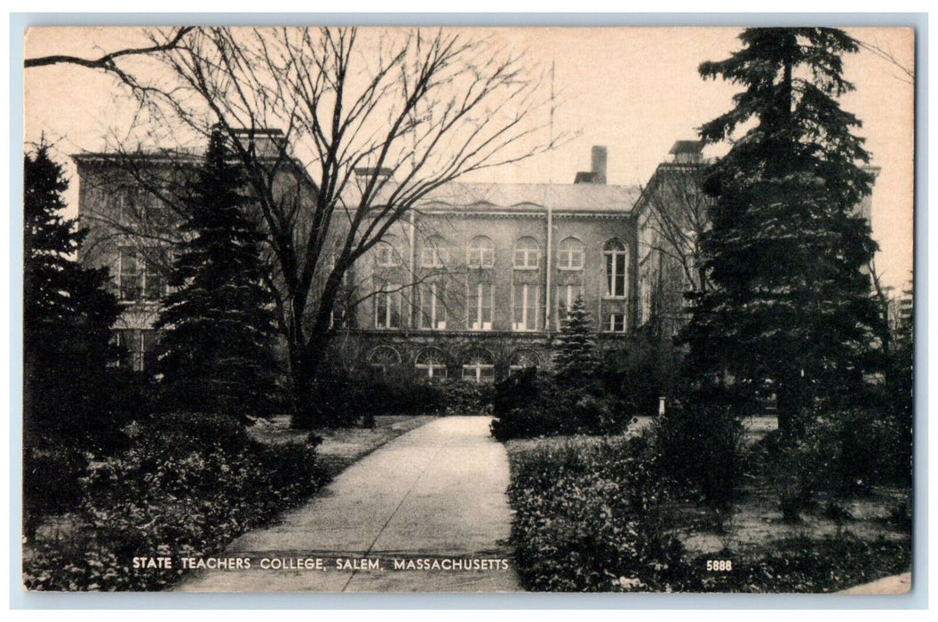 c1940's State Teachers College Salem Massachusetts MA Photolux Postcard