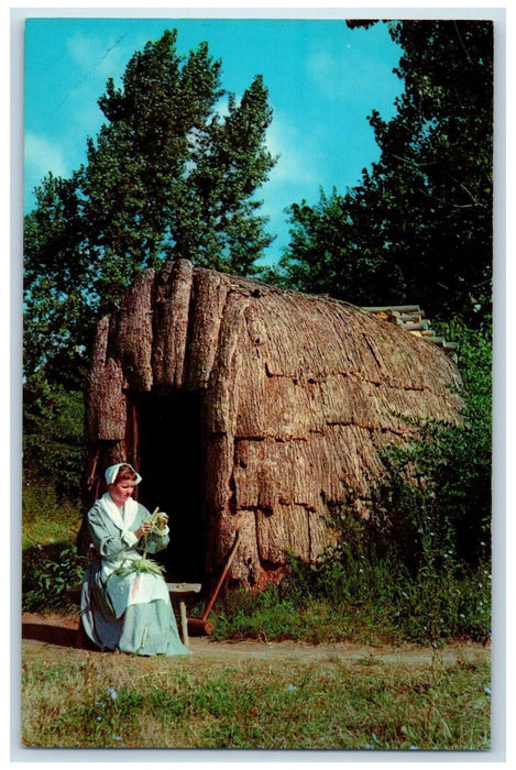 c1960's Thatched House Pioneer Village Salem Massachusetts MA Vintage Postcard