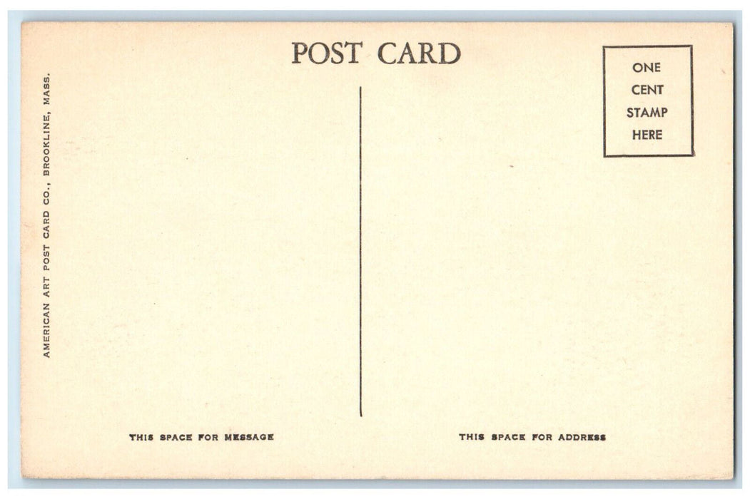 c1940s Hotel Hawthorne Salem Massachusetts MA American Art Postcard Co. Postcard