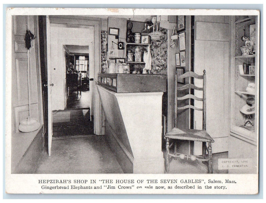 c1940's Hepzibah's Shop House of Seven Gables Salem Massachusetts MA Postcard