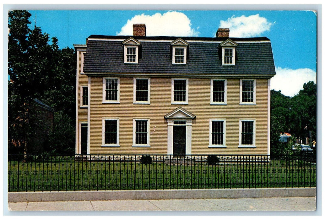 1967 Crowninshield-Bentley House Salem Massachusetts MA Vintage Postcard
