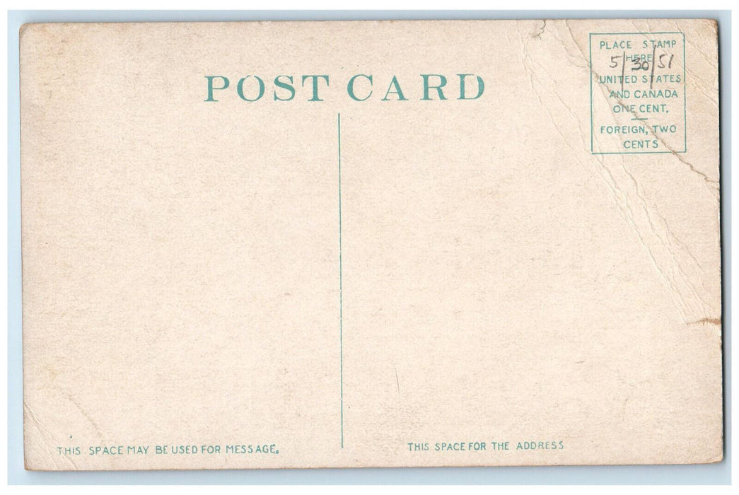 c1910 Lincoln House Lafayette Harbor Streets Salem Massachusetts MA Postcard