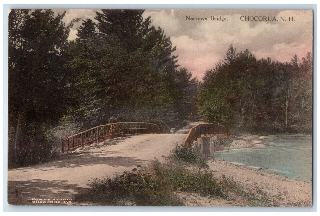 c1910 Narrows Brige Chocorua New Hampshire NH Homes Studio Unposted Postcard