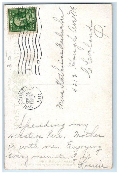 1911 University College of Applied Science Syracuse New York NY Postcard