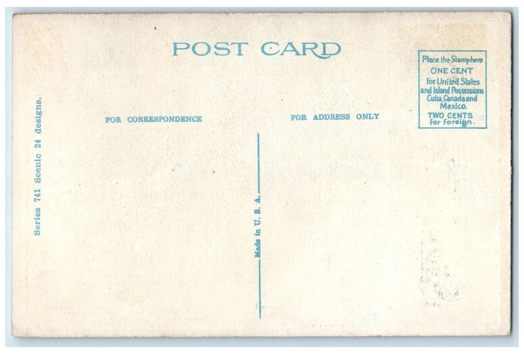 c1920's A Scene Near Windsor Ontario Canada Scening 24 Designs Postcard
