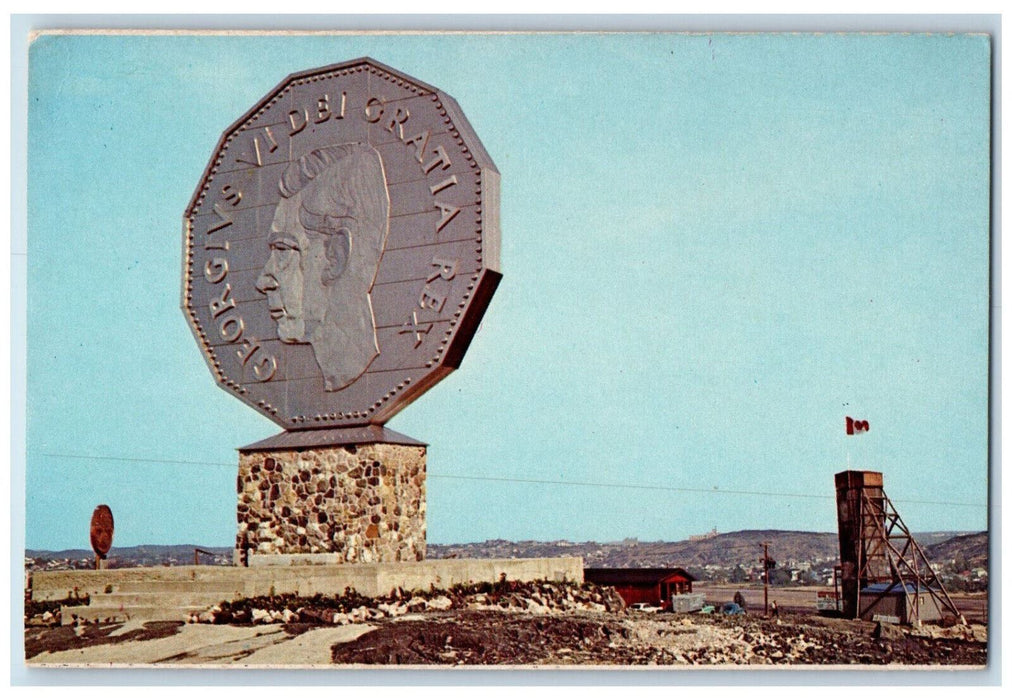 c1950's The Big Nickel and Model Mine Shaft Sudbury Ontario Canada Postcard
